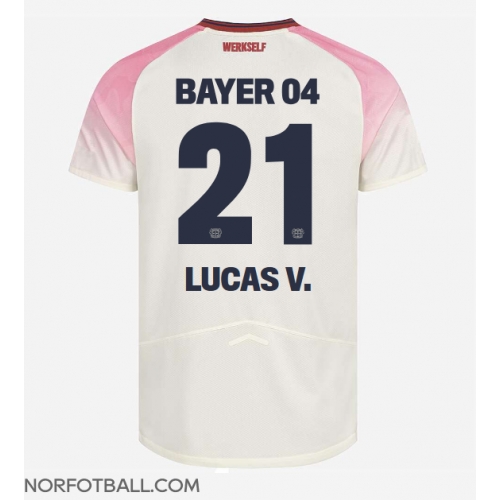 Billige Fotballdrakt Bayer Leverkusen Lucas Vazquez #21 Replika Bortedrakt 2025-26 Kortermet Billige Fotballdrakt Bayer Leverkusen Lucas Vazquez #21 Replika Bortedrakt 2025-26 Kortermet